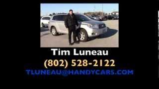 Tim shows the 2010 Toyota Highlander for Lena