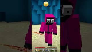 Игра в Кальмара против Смешной Реакции Эмодзи #meme #shorts #minecraft