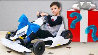 Artem Plays Toys Unboxing and Assembling Ninebot GoKart new SURPRISE CARS toys for kids / Baby cars