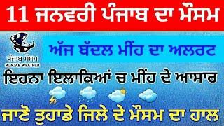 punjab weather today 11 january