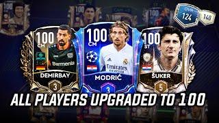 UPGRADING ALL MY PLAYERS TO 100 RATING | FIFA MOBILE 21 HUGE SQUAD UPGRADE |