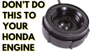 HONDA GCV160 NO START /  CLOGGED CARBON IN FUEL CAP