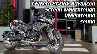 CFMoto 800NK Advanced | Screen walkthrough | Sound