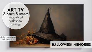 Halloween Memories Vintage TV Art Landscapes Vintage Inspired Youtube Art Tv Fall TV Art