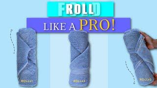 How to Fold (ROLL) Bath Towels Like a Pro | Judi the Organizer