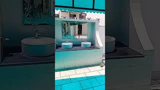 mirror glass wash basin #ytshorts #viral glass design working #