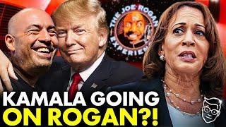 Kamala BEGS Joe Rogan in PANIC to Save FAILING Campaign As Trump Announces Interview | 'DESPERATE!'