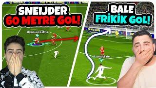 SNEIJDER 60 METRE GOL & BALE TERS KÖŞEYE İNANILMAZ FRİKİK GOL!  TOLGA İLE CEZA SAHASI CHALLENGE!