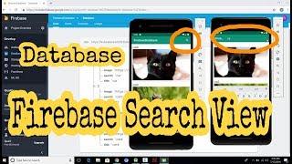 Firebase Database SearchView | Search View In Android Studio