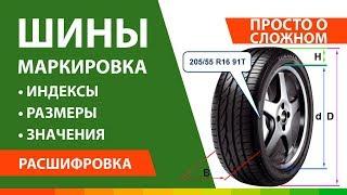 Расшифровка / Маркировка шин ▶️ ширина и высота шины, индекс скорости и нагрузки шины, диаметр