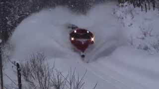 Trains Dissect The Snow! Поезда Рассекают Снег!