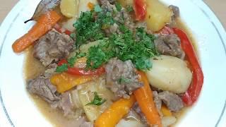 Tasty vegetables recipe/Димлама (жаркоб) быстро и вкусно, узбекская кухня/dimlama retsepti