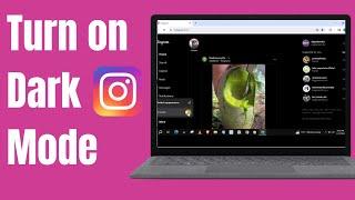 How To Turn On Dark Mode On Instagram Laptop/PC