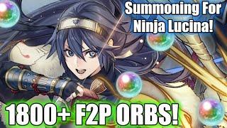 1800+ F2P Orbs! Summoning For Ninja Lucina! | Fire Emblem Heroes [FEH]