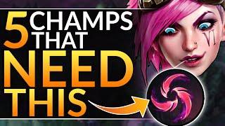 5 BROKEN CHAMPIONS with the NEW HAIL OF BLADES Rune - Patch 10.5 BEST Tips | LoL Pro Guide