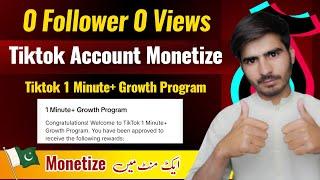 Tiktok 1 Minute + Growth Program | 0 Follower Tiktok Account Monetize | Zia Official