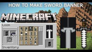 HOW TO MAKE SWORD BANNER IN MINECRAFT