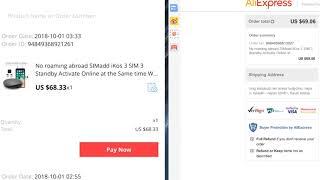 How to make order on Aliexpress without payment.