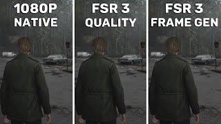 Silent Hill 2 - GTX 1650 - Native vs FSR 3 vs FSR 3 Frame Generation