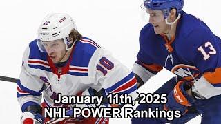 January 11th, 2025 NHL Power Rankings