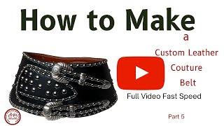 Black Custom Couture Belt Fast Motion