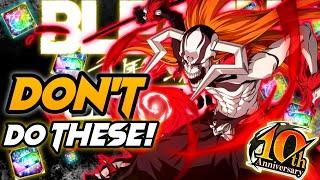 5 MISTAKES That Can RUIN YOUR Account!|Bleach:[brave souls]