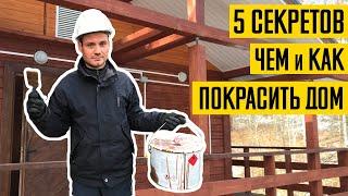 Как правильно покрасить дом. Все секреты покраски сруба