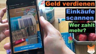 Geld verdienen mit Apps: Nielsen Homescan oder Yougov Shopper? Einkäufe scannen und Prämien erhalten