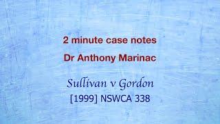 Sullivan v Gordon (damages for loss of capacity to care)