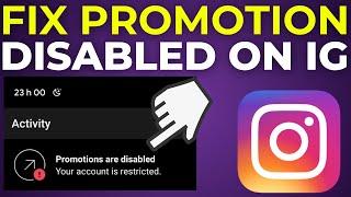 How To Fix Promotion Disabled on Instagram (2024)