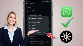 Как включить темный режим в WhatsApp || Новое видео WhatsApp 2025