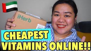 CHEAPEST VITAMINS ONLINE (iHERB UNBOXING & HAUL) || IRISH (DUBAI)