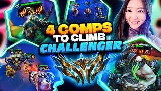 I Played THESE 4 COMPS to CLIMB CHALLENGER FAST! | TFT Patch 14.24b