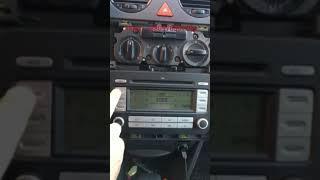 Volkswagen RCD 300 radio code Разблокировавка автомагнитолы Фольксваген. Ввод полученного кода