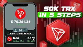 How To Get 50,000 FREE TRX (Tron) in Just 5 Simple Steps!