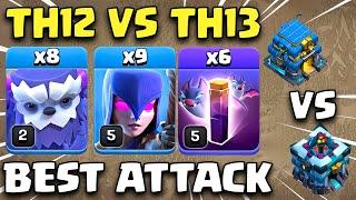 TH12 VS TH13 | YETI WITCH Best Attack Strategy CoC