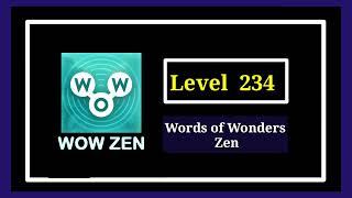 Wow Zen Level 234 Solution Walkthrough