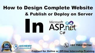 What is ASP.NET and How to Design ASP.NET Website| How to Publish website on Server