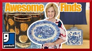 BEST FINDS! Goodwill deals on top brands. Vintage glass, dishes, Chinoiserie, jewelry + collectibles