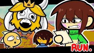 Frisk and Chara ruins Asgore's career | Undertale Animation