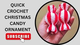 How to Crochet a Christmas Candy Ornament for Your Tree! @NityaUphaar