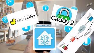 Remote access homeassistant with reverse SSH Tunnel,  duckdns and caddy