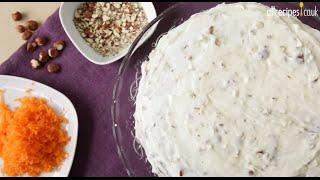 Gorgeous carrot cake with nutty cream cheese icing recipe - Allrecipes.co.uk