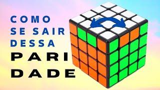 Rubik's Cube Parity 4x4 Inverted Adjacent Means HOW TO SOLVE