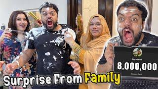 Poori Family Ne Surprise De Diya  | 8 Million Subscribers Mubarak Ducky Bhai Army ️