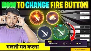 How To Change Fire Button In Free Fire || Free Fire Fire Button Colour Change || Free Fire Setting