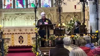 William Kong sings Anfonaf Angel in Llangollen.