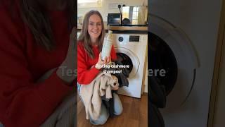 Putting this cashmere detergent to the ultimate test! #cashmere #howtowash #washingmachine