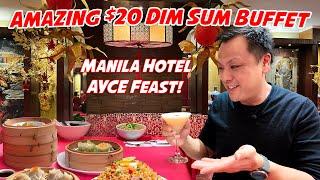 Amazing Dim Sum Buffet  in Manila Philippines!  AYCE Dim Sum Feast at the Historic Manila Hotel