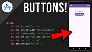 BUTTONS in Android Studio | (Java & 3 Ways!)